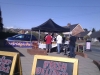 All the customer enjoying a Hog Roast at the butchers